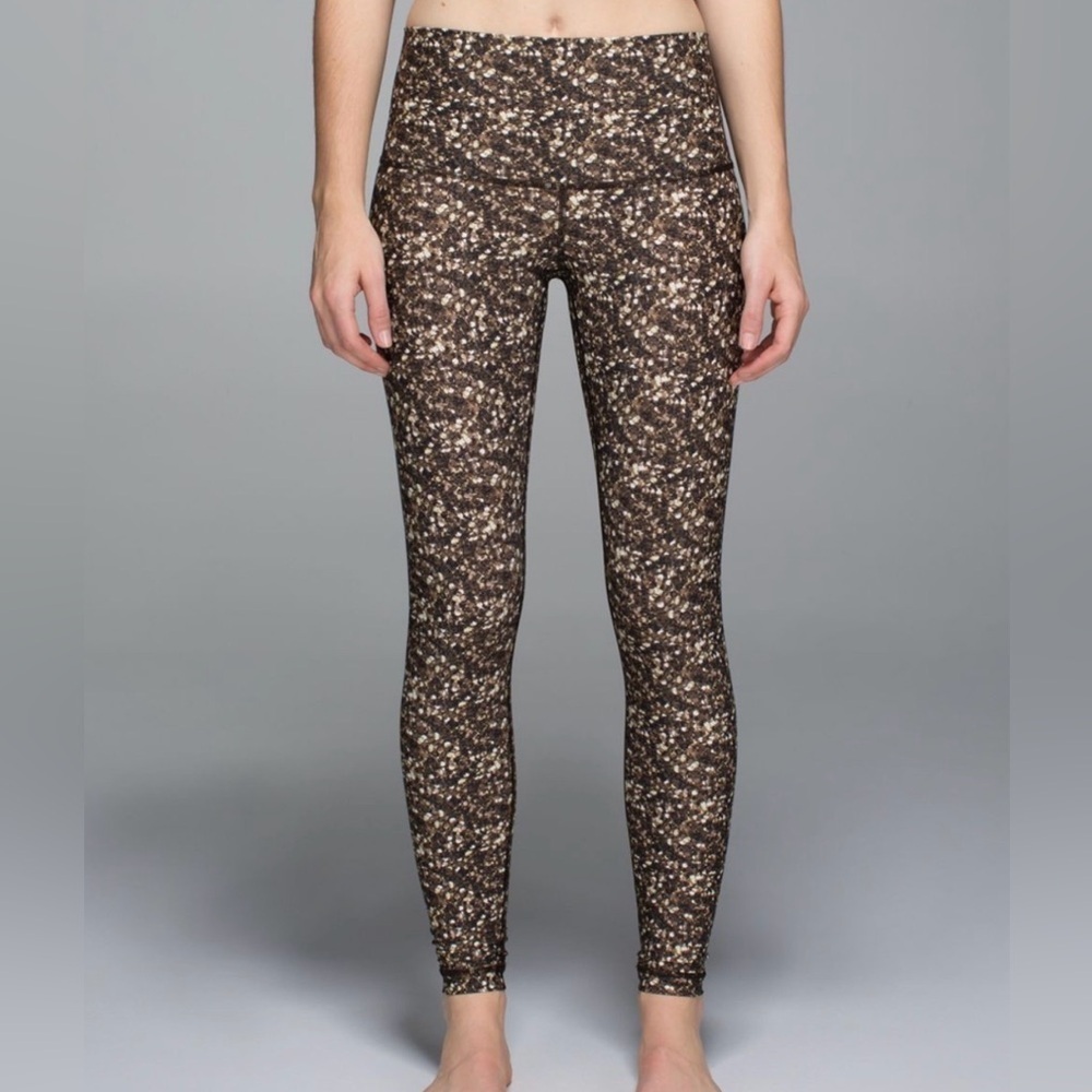 Lululemon Shine Tight (Roll Down) Shimmy Shimmer Multi Gold Sequin Size 8?